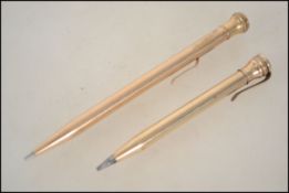 A vintage Whal Eversharp 14ct gold pusher pencil w