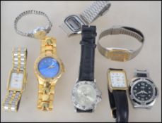 A collection of vintage and retro watches to include several makers such as Hermes.
