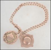 A 9ct gold chain each link having been stamped .375.  Approx. 27g.