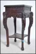 A late 19th century / 20th century Chinese hardwoo