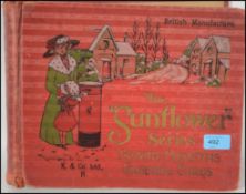 VICTORIAN SCRAPBOOK. Fabulous original album crammed full with die cut scraps etc to WWI era.