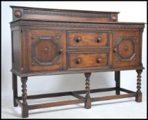 A good 1920's oak barley twist sideboard dresser.