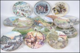 A large collection of series ware collectors plates to include Wedgwood, Poole Pottery and others.