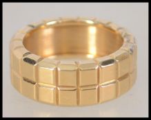 A vintage 18ct gold  Ice Cube band ring by Chopard
