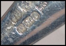 A very large Victorian silver hallmarked ladel by