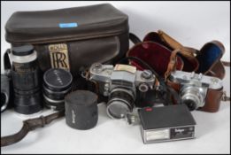 A collection of vintage 20th century 35mm camera a