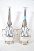 A pair of 20th century Dutch Secessionist silver p