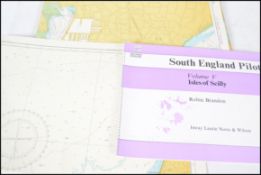 A collection of navigational sailing charts / maps mainly south coast to include Yarmouth, Beach