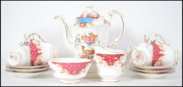 A 20th century Paragon ' Rockingham ' pattern tea service comprising cups, saucers, plates and