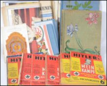 A collection of Mein Kampf magazines with pictorial library images together with a collection of