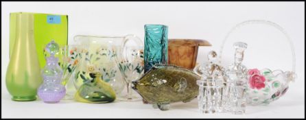 A good collection of vintage retro studio art glas