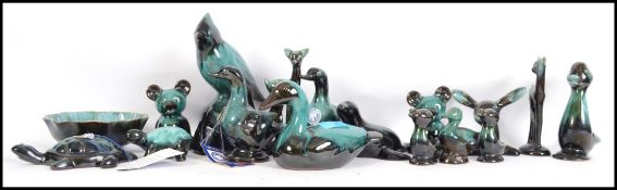 A collection of Canadian Blue mountain pottery fig