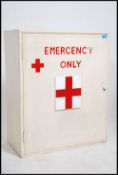 A vintage mid century wooden painted Emergency Fir