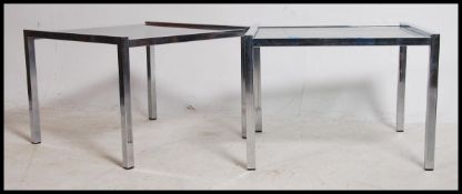 A matching pair of vintage chrome 1970's / early 1