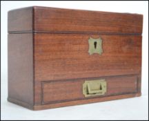 A stunning 19th century campaign mahogany chemists