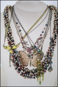 A good group of vintage costume jewellery necklace