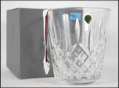 Waterford Crystal cut glassware ice bucket with or