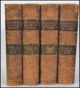 A set of 4 leather bound Dugdale's England & Wales