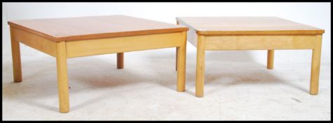 A near pair of 20th century Ercol beech and elm wo