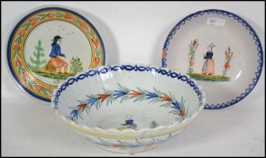 A collection of 19th and 20th century French Quimp