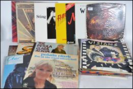 A collection of vinyl long play LP records to incl