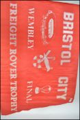 An original vintage Bristol City Football Club fla