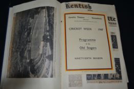 An extensive personal album relating to the theatr