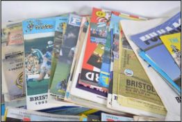 A collection of Bristol Rovers football programmes