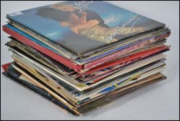 A collection of long play LP albums dating from th