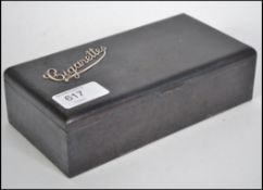 A vintage 20th century cigarette box constructed f