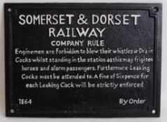 SOMERSET & DORSET SIGN
