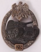 GERMAN TANK BADGE