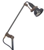 An original 1920's Singer Sewing Machine Company American bakelite anglepoise spot lamp of