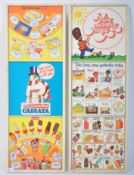 A stunning pair of original 1970's ice cream van - lolly treat menu's. Each of rectangular form with
