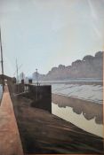 Landreth Francis Leaper. A mid century Bristol artist framed and glazed watercolour painting