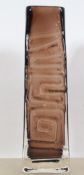 A Geoffrey Baxter for Whitefriars textured ' Totem '  vase bearing the original pattern number