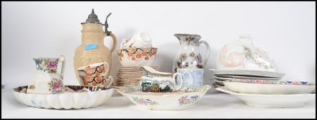 A good collection of 19th century and later cerami