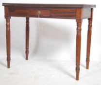 A Georgian late 18th century mahogany tea table