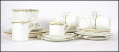 A late 19th century Victorian bone China tea servi