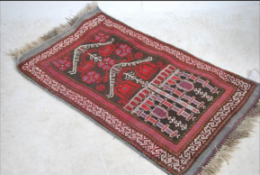 An early 20th century hand knotted vintage Turkish