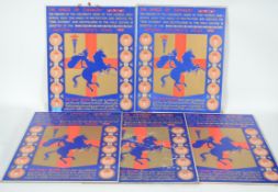 A collection of five wall hanging display boards for The Shield Of Chivalry National Children's