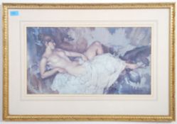 After Russell Flint. A signed watercolour print be