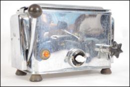 A vintage retro 20th century stainless steel and c