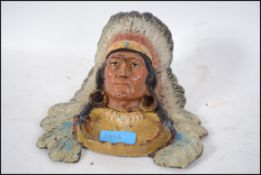 A substantial cold painted bronze inkwell in the f