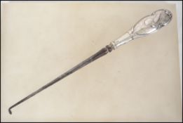 A 19th century George 3rd large silver handled but