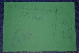 R.E.M - All four band members signatures from the