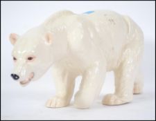 A very large 20th century  prowling ceramic Polar