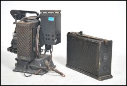 A vintage Industrial Kodascope photographic projector by Eastman Kodak in original metal finish