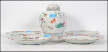 A collection of 4 18th / 19th century Chinese fami