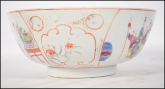 A large Chinese 19th century famillr rose pattern